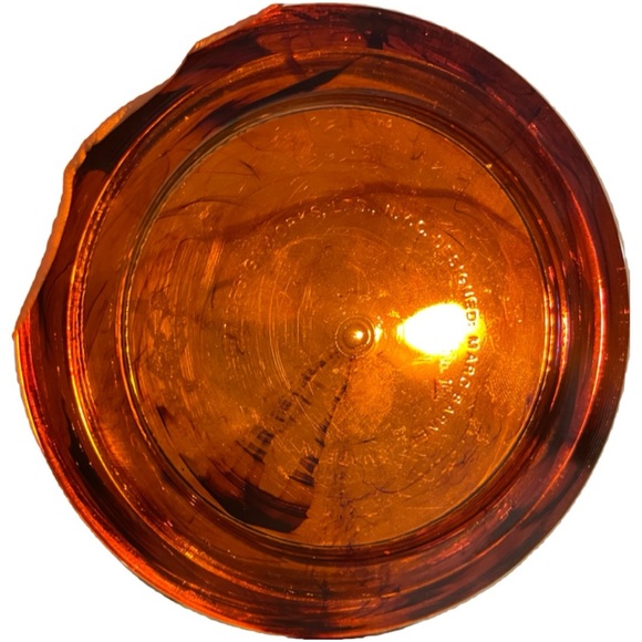 VINTAGE 1977 Designworks Marc Barnett Set of 4 Amber Plastic Coasters - Picture 2 of 2